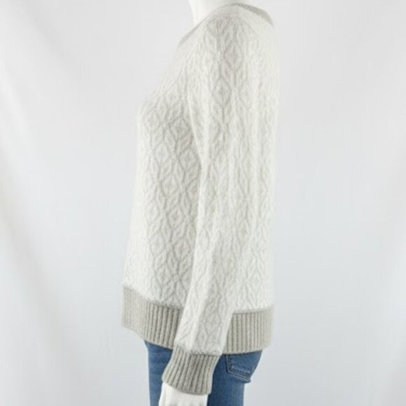 Ann Taylor LOFT Wool Snowflake Sweater Women’s M Winter Cozy Cottagecore - Picture 3 of 11